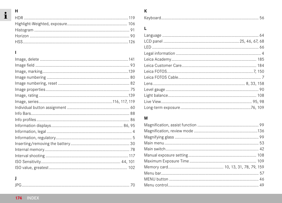 LEICA M11 Monochrom Rangefinder Camera User Manual | Page 174 / 185