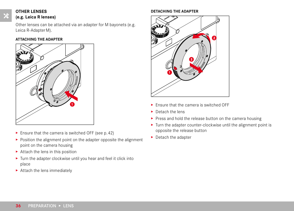 LEICA M11 Monochrom Rangefinder Camera User Manual | Page 36 / 185