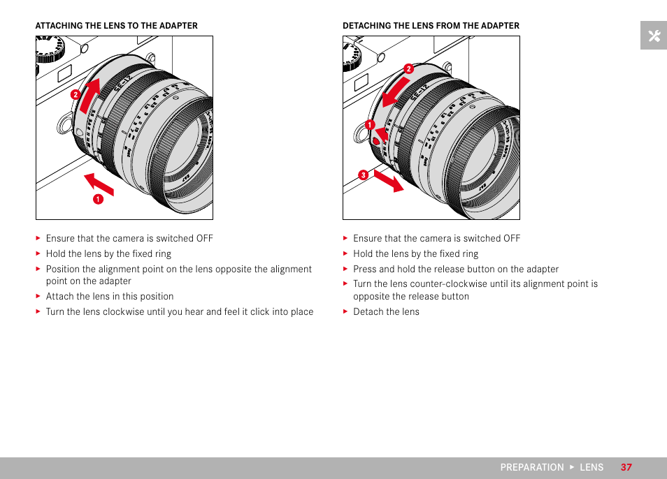 LEICA M11 Monochrom Rangefinder Camera User Manual | Page 37 / 185