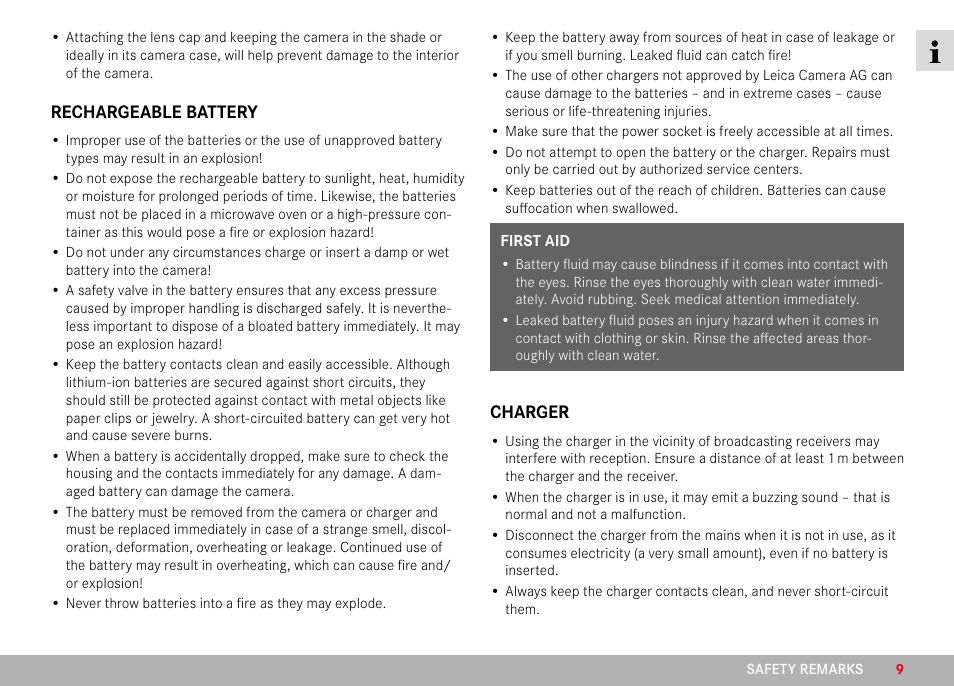 LEICA M11 Monochrom Rangefinder Camera User Manual | Page 9 / 185