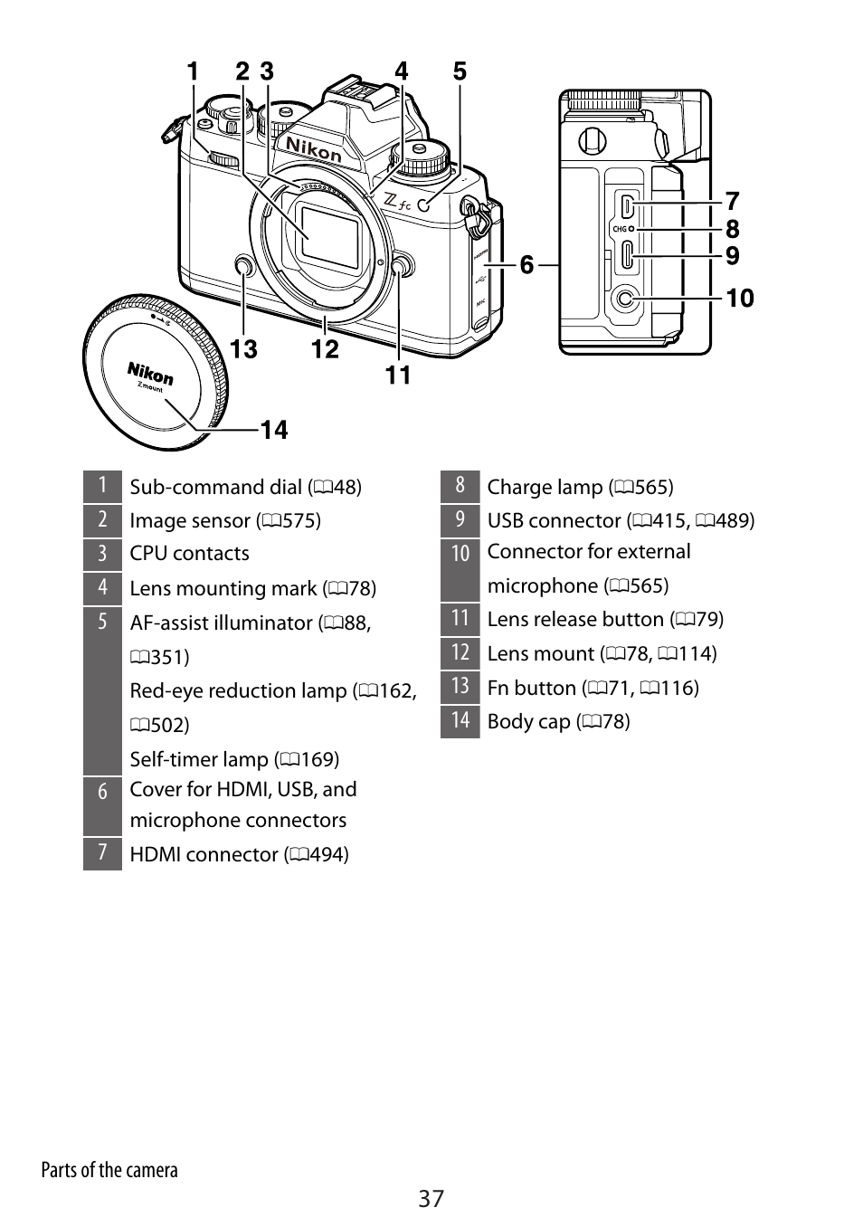 Nikon Zfc Mirrorless Camera with 28mm Lens User Manual | Page 37 / 624