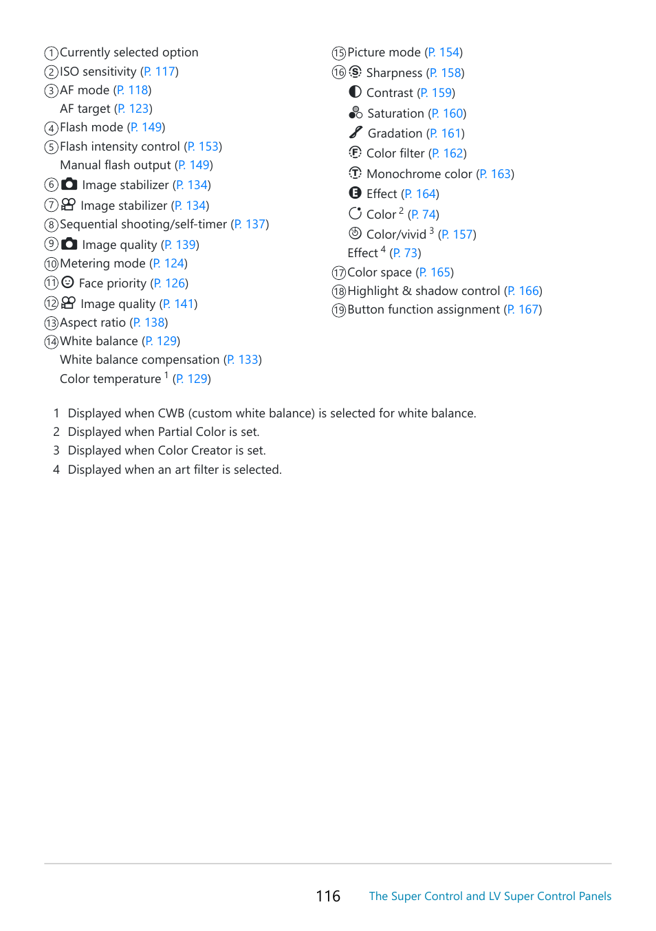 OM SYSTEM OM-5 Mirrorless Camera with 12-45mm f/4 PRO Lens (Silver) User Manual | Page 116 / 467