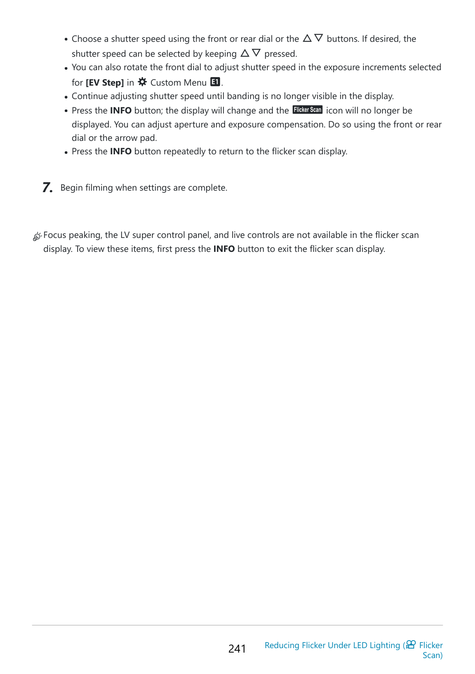 OM SYSTEM OM-5 Mirrorless Camera with 12-45mm f/4 PRO Lens (Silver) User Manual | Page 241 / 467