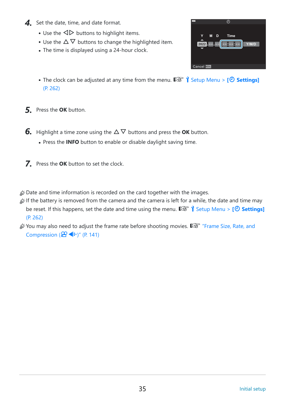 OM SYSTEM OM-5 Mirrorless Camera with 12-45mm f/4 PRO Lens (Silver) User Manual | Page 35 / 467