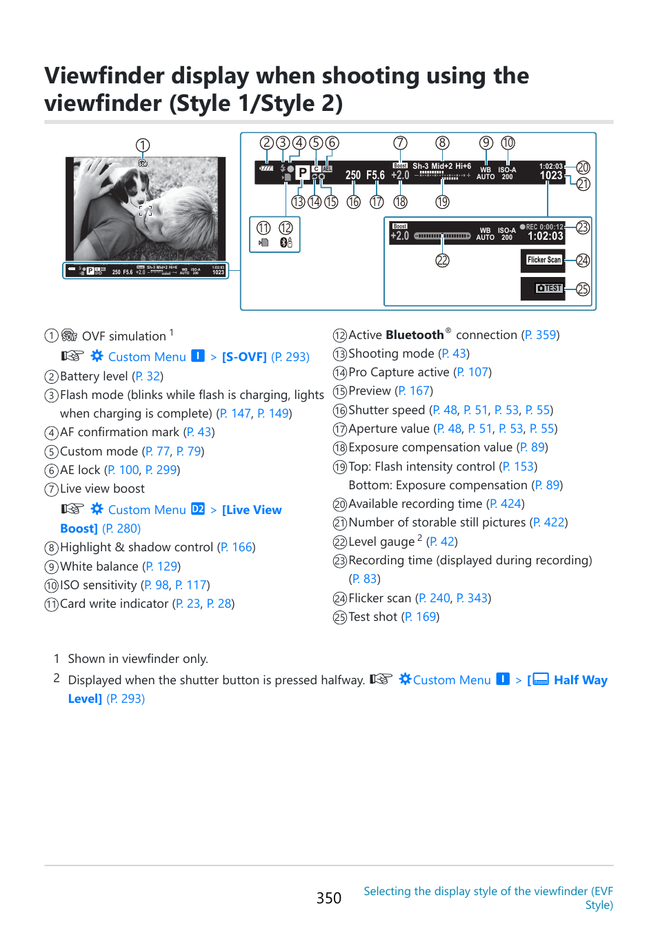 OM SYSTEM OM-5 Mirrorless Camera with 12-45mm f/4 PRO Lens (Silver) User Manual | Page 350 / 467