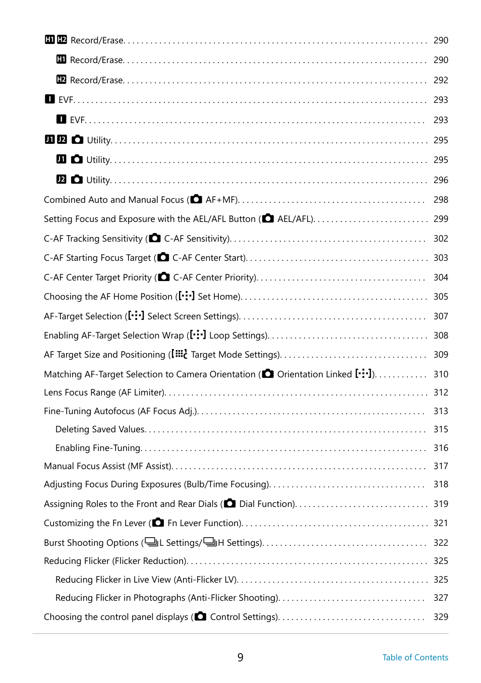 OM SYSTEM OM-5 Mirrorless Camera with 12-45mm f/4 PRO Lens (Silver) User Manual | Page 9 / 467