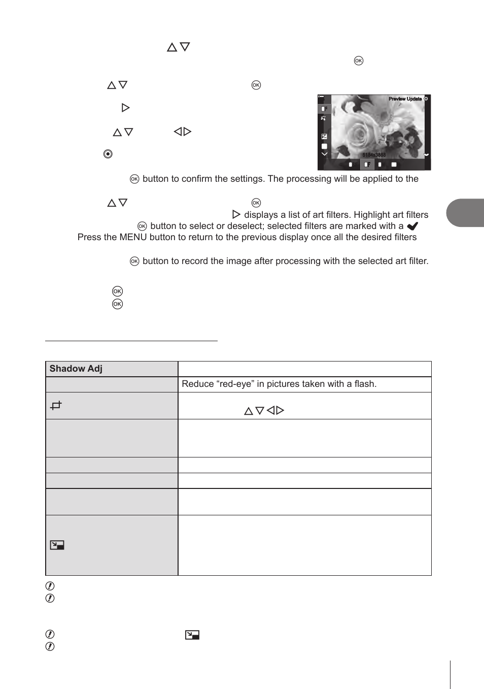 Playback, 201 en, Highlight items using fg | OM SYSTEM OM-1 Mirrorless Camera User Manual | Page 201 / 342