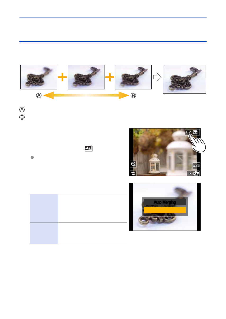 Focus stacking | Panasonic Lumix G100 Mirrorless Camera with 12-32mm Lens User Manual | Page 181 / 509