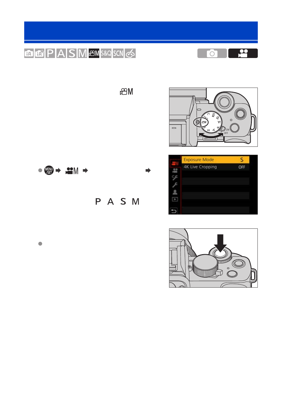 Creative video mode | Panasonic Lumix G100 Mirrorless Camera with 12-32mm Lens User Manual | Page 244 / 509