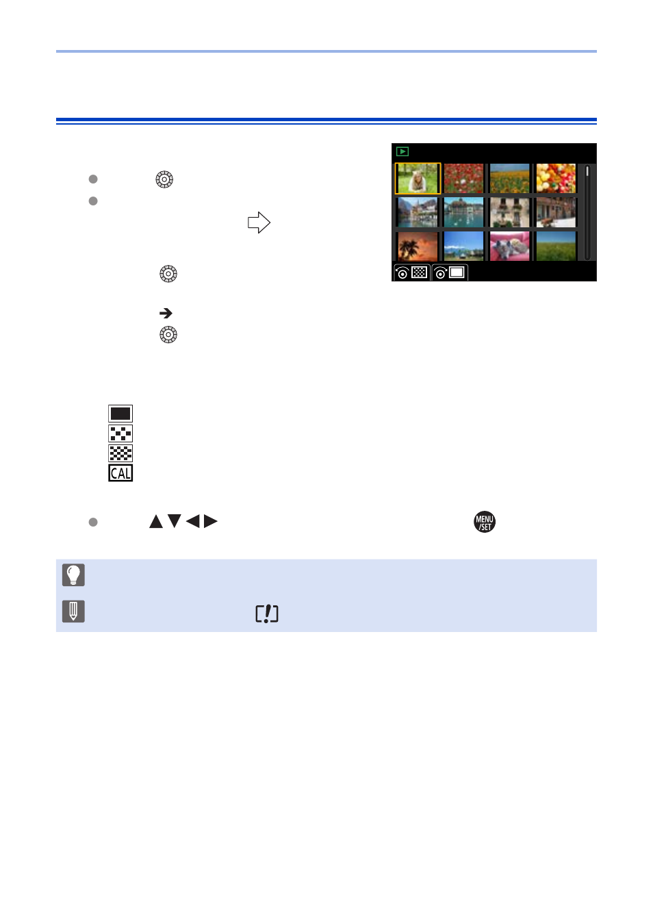 Thumbnail screen | Panasonic Lumix G100 Mirrorless Camera with 12-32mm Lens User Manual | Page 276 / 509