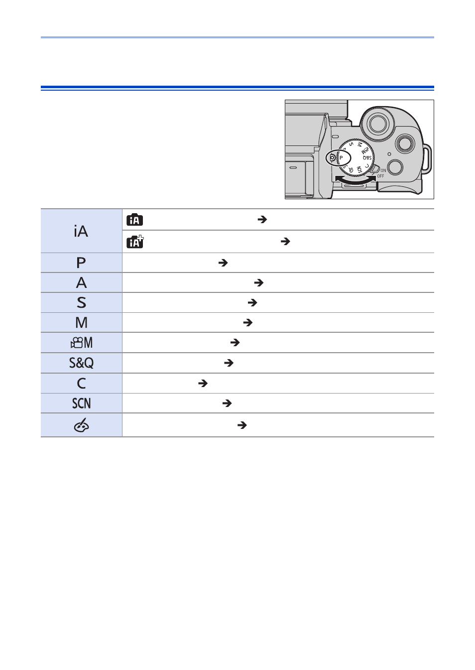 Selecting the recording mode, Rotate the mode dial | Panasonic Lumix G100 Mirrorless Camera with 12-32mm Lens User Manual | Page 52 / 509