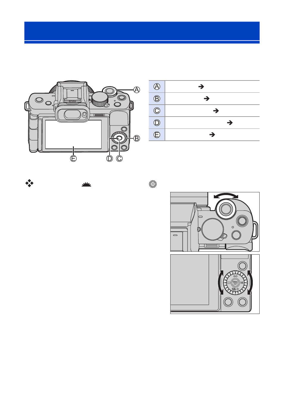 Camera setting operations | Panasonic Lumix G100 Mirrorless Camera with 12-32mm Lens User Manual | Page 53 / 509