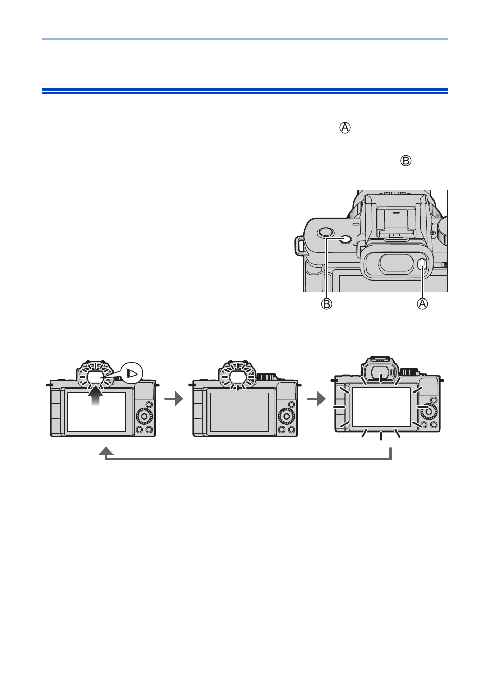 Switching between the monitor and viewfinder | Panasonic Lumix G100 Mirrorless Camera with 12-32mm Lens User Manual | Page 56 / 509