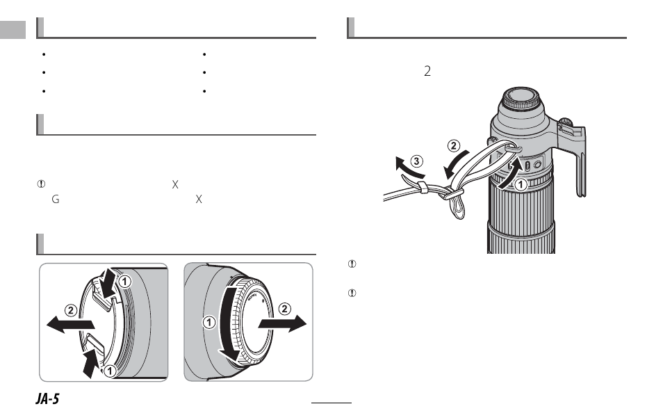 Ja-5 | FujiFilm XF 150-600mm f/5.6-8 R LM OIS WR Lens User Manual | Page 6 / 204