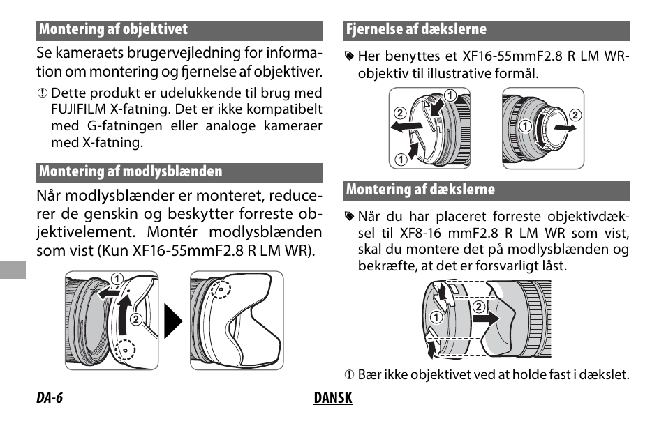 FujiFilm XF 8-16mm f/2.8 R LM WR Lens User Manual | Page 94 / 140