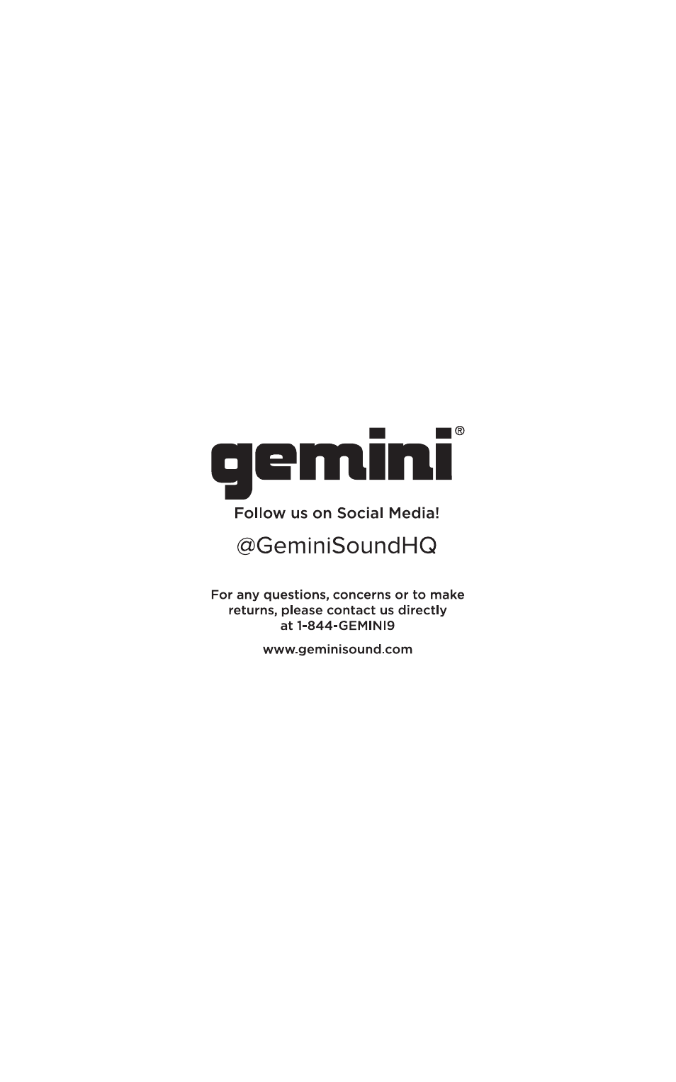 Gemini GEM-8USB Compact 8-Channel Bluetooth Audio Mixer with USB User Manual | Page 22 / 22