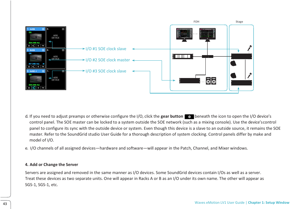 Waves eMotion LV1 64-Channel Mixer with Axis One Custom Computer User Manual | Page 48 / 220