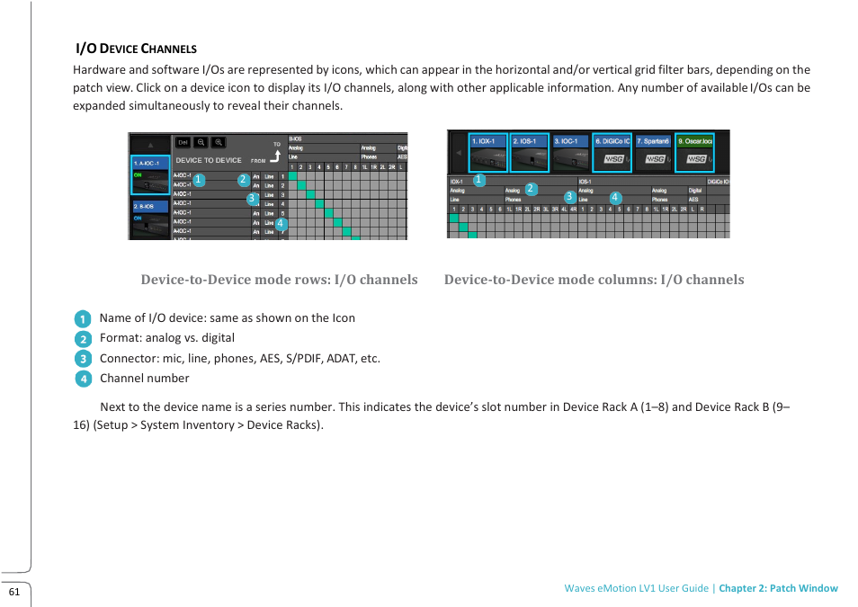 Lv1 prev 11.09 -p 61.pdf | Waves eMotion LV1 64-Channel Mixer with Axis One Custom Computer User Manual | Page 66 / 220