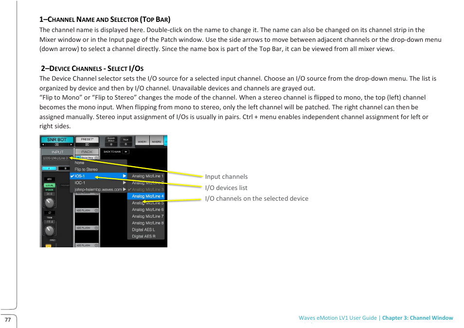 Lv1 main build preview 10.09f | Waves eMotion LV1 64-Channel Mixer with Axis One Custom Computer User Manual | Page 82 / 220