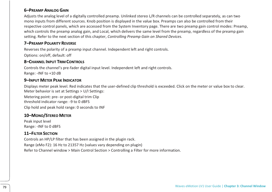 Lv1 main build preview 10.09k | Waves eMotion LV1 64-Channel Mixer with Axis One Custom Computer User Manual | Page 84 / 220