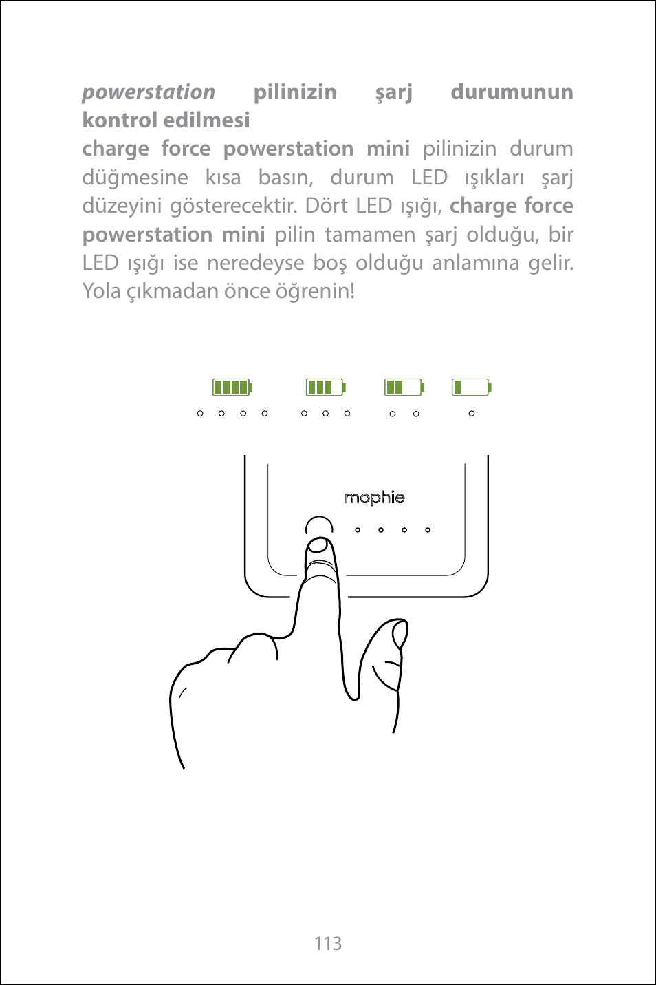 mophie Galaxy S8+ charge force case & powerstation mini User Manual | Page 113 / 171