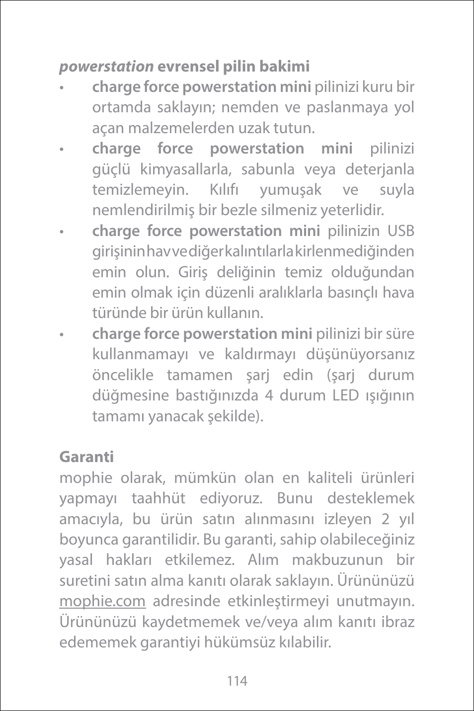 mophie Galaxy S8+ charge force case & powerstation mini User Manual | Page 114 / 171