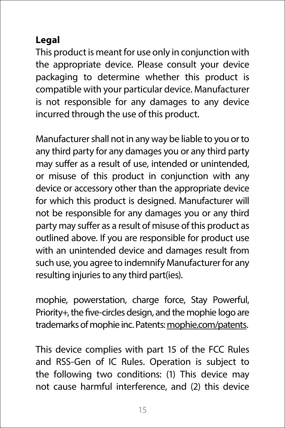 mophie Galaxy S8+ charge force case & powerstation mini User Manual | Page 15 / 171