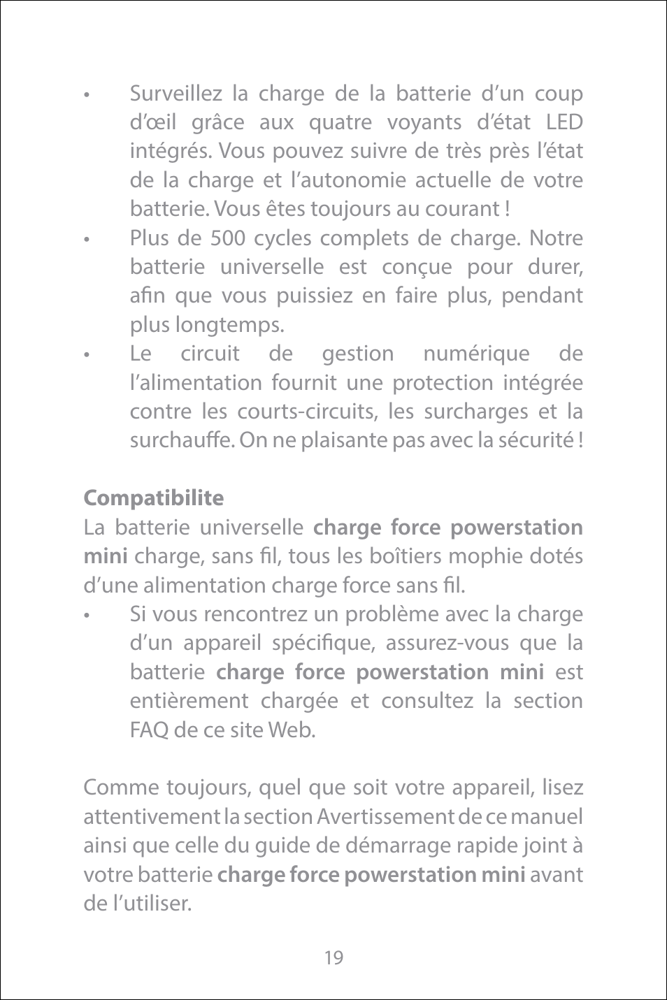 mophie Galaxy S8+ charge force case & powerstation mini User Manual | Page 19 / 171