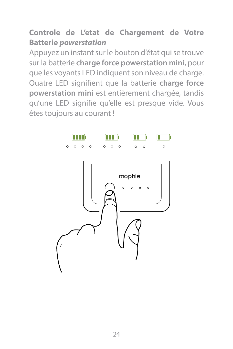 mophie Galaxy S8+ charge force case & powerstation mini User Manual | Page 24 / 171