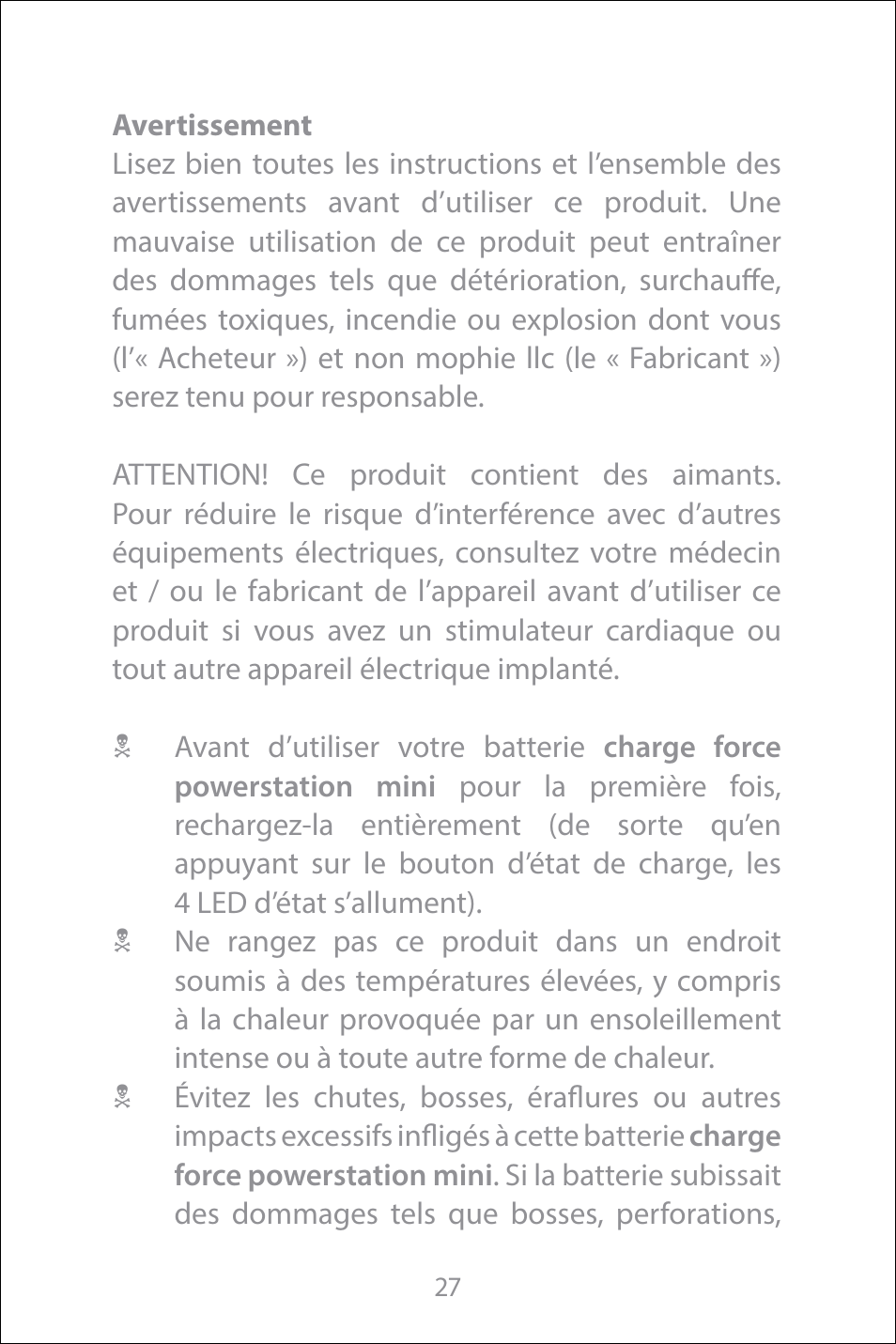 mophie Galaxy S8+ charge force case & powerstation mini User Manual | Page 27 / 171