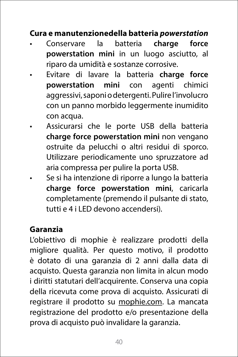 mophie Galaxy S8+ charge force case & powerstation mini User Manual | Page 40 / 171