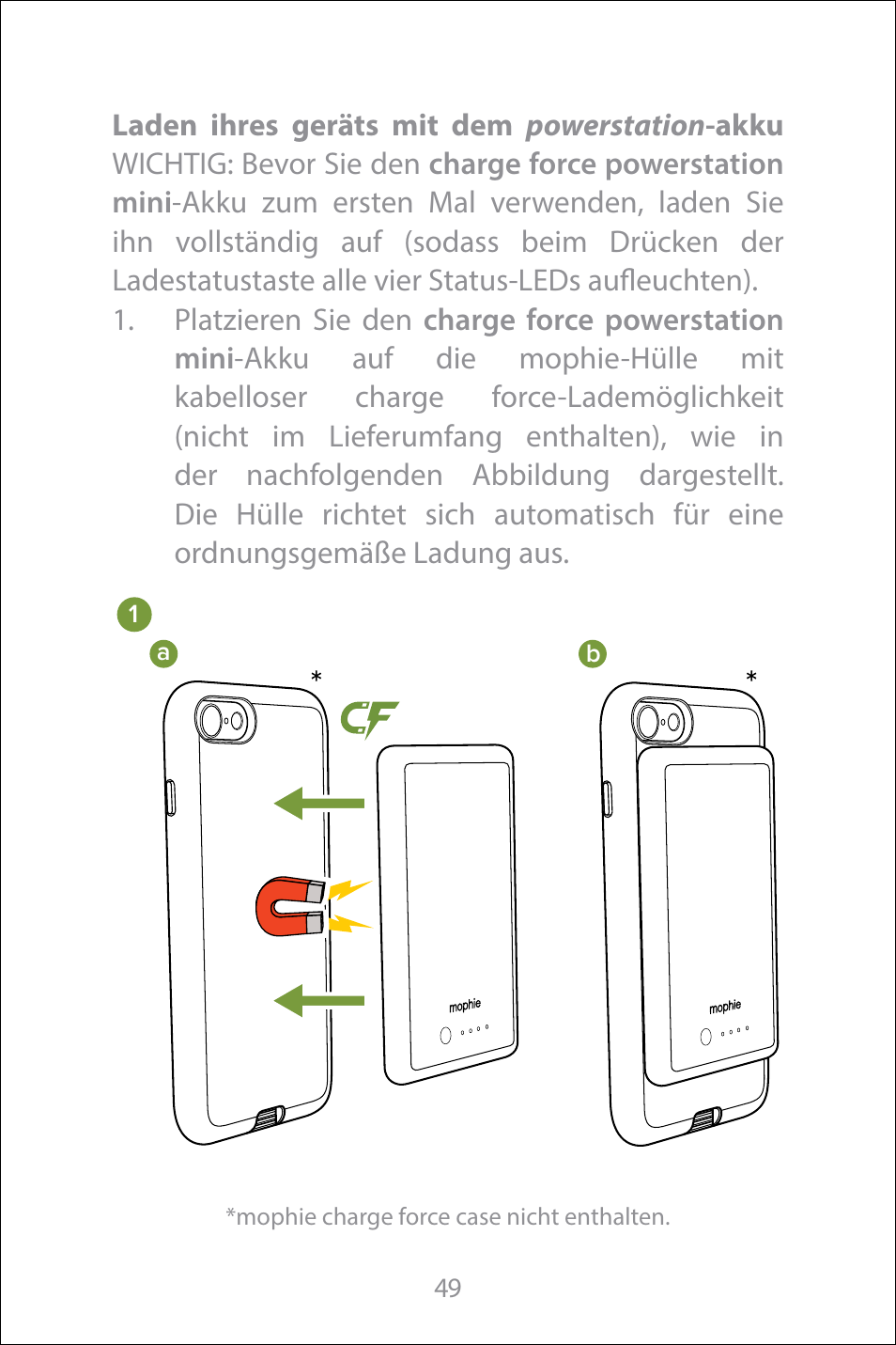 mophie Galaxy S8+ charge force case & powerstation mini User Manual | Page 49 / 171