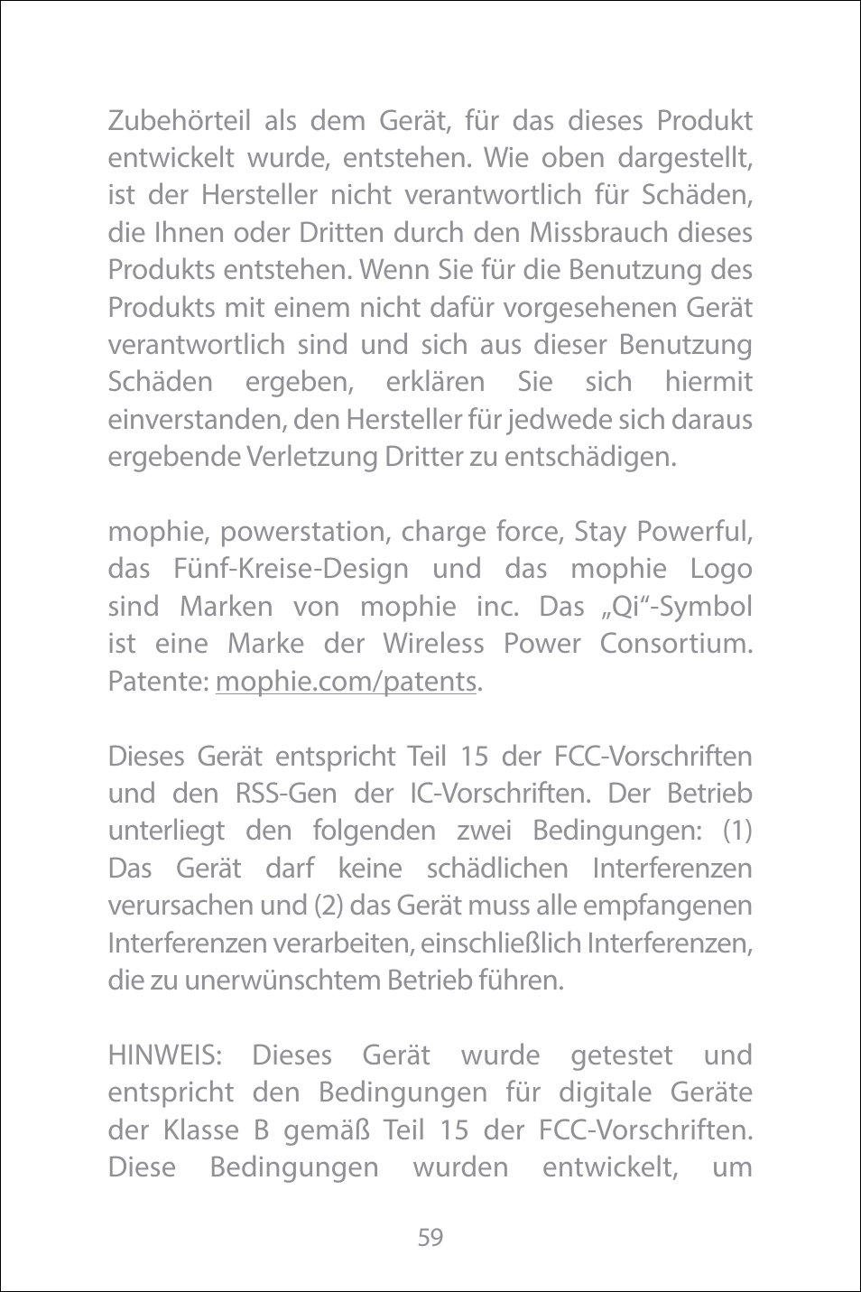 mophie Galaxy S8+ charge force case & powerstation mini User Manual | Page 59 / 171