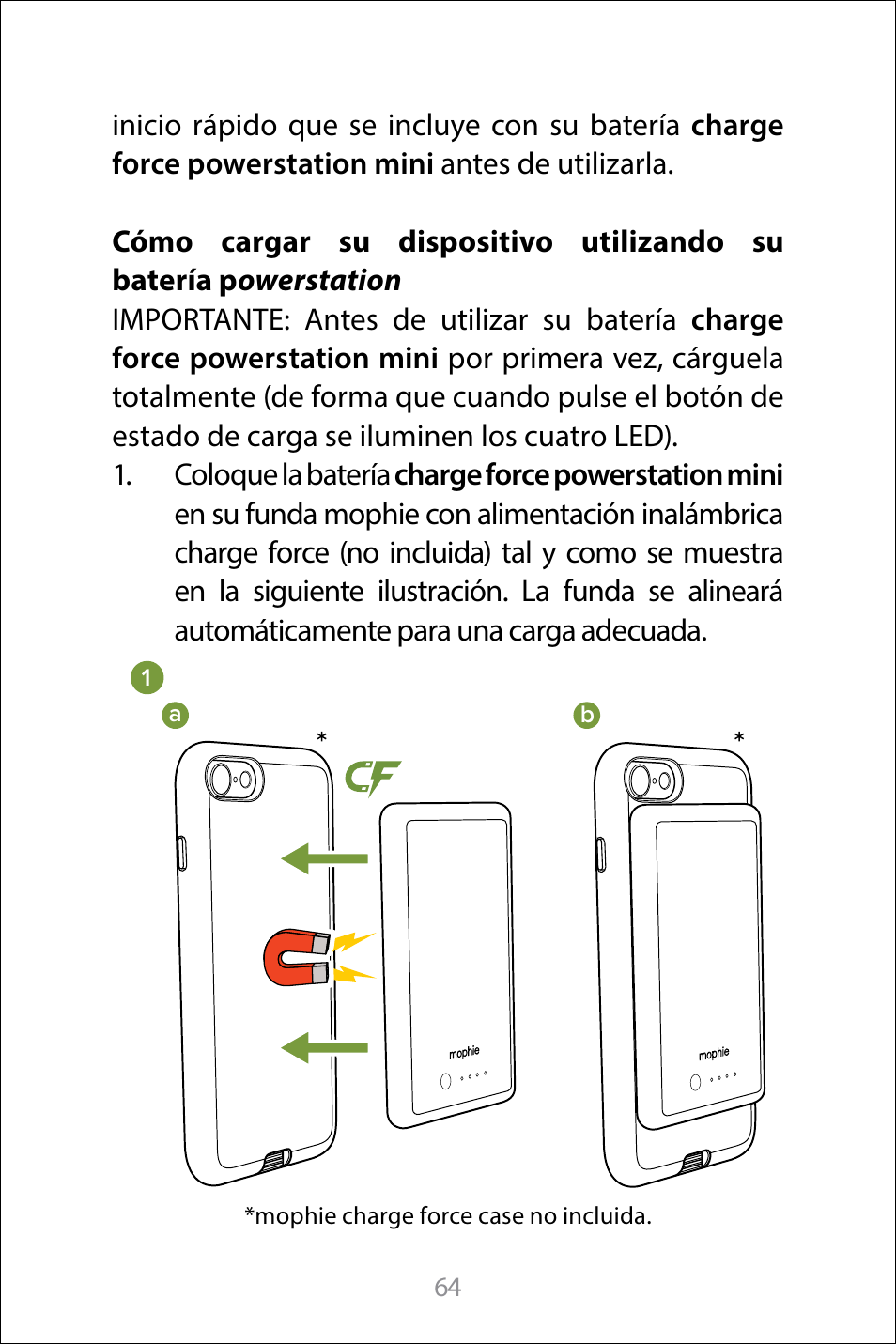 mophie Galaxy S8+ charge force case & powerstation mini User Manual | Page 64 / 171