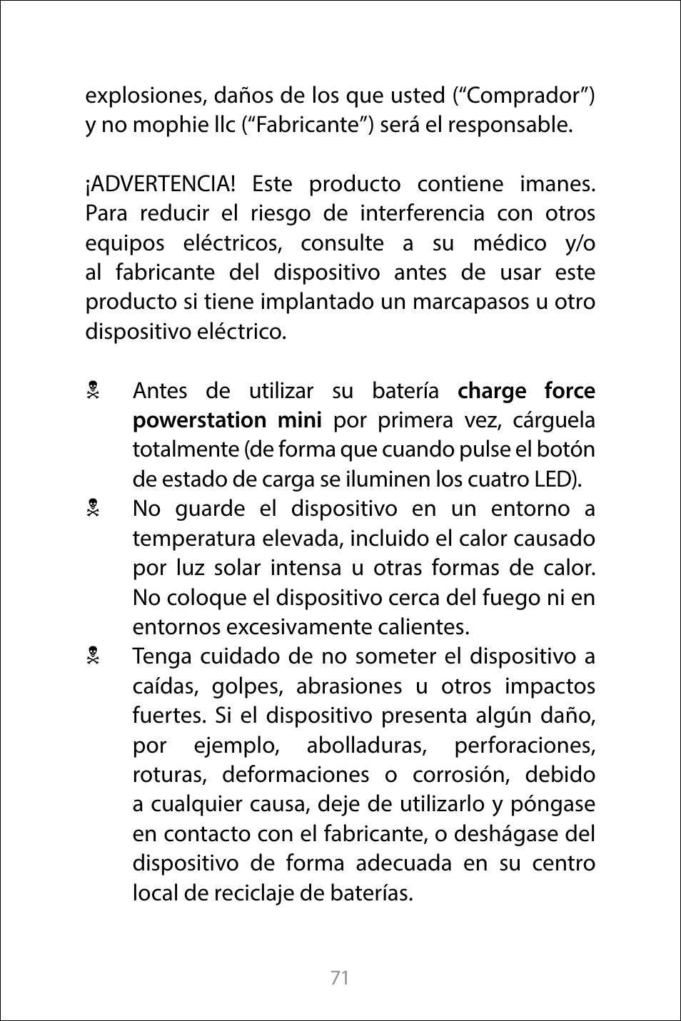 mophie Galaxy S8+ charge force case & powerstation mini User Manual | Page 71 / 171