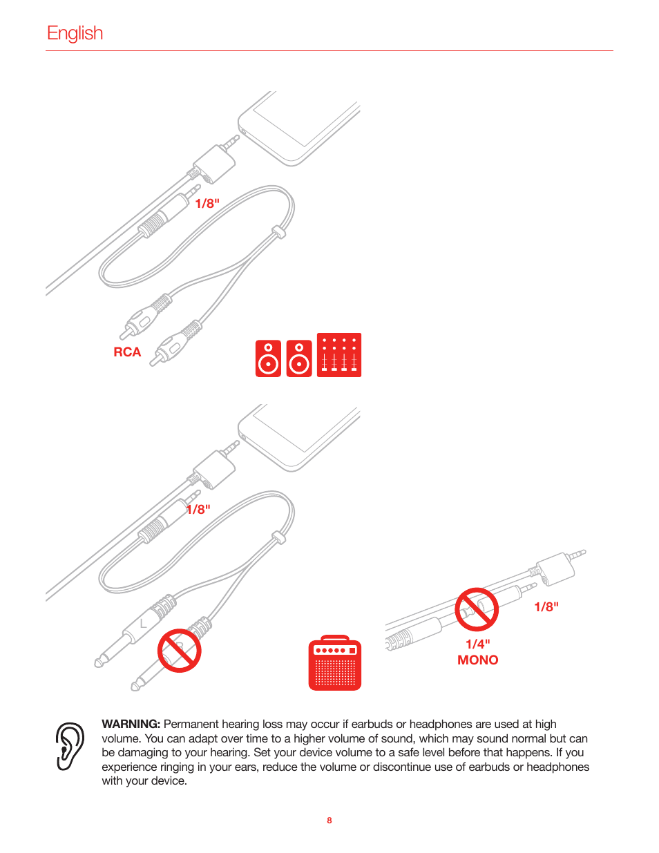 English | IK Multimedia iRig Mic User Manual | Page 8 / 61