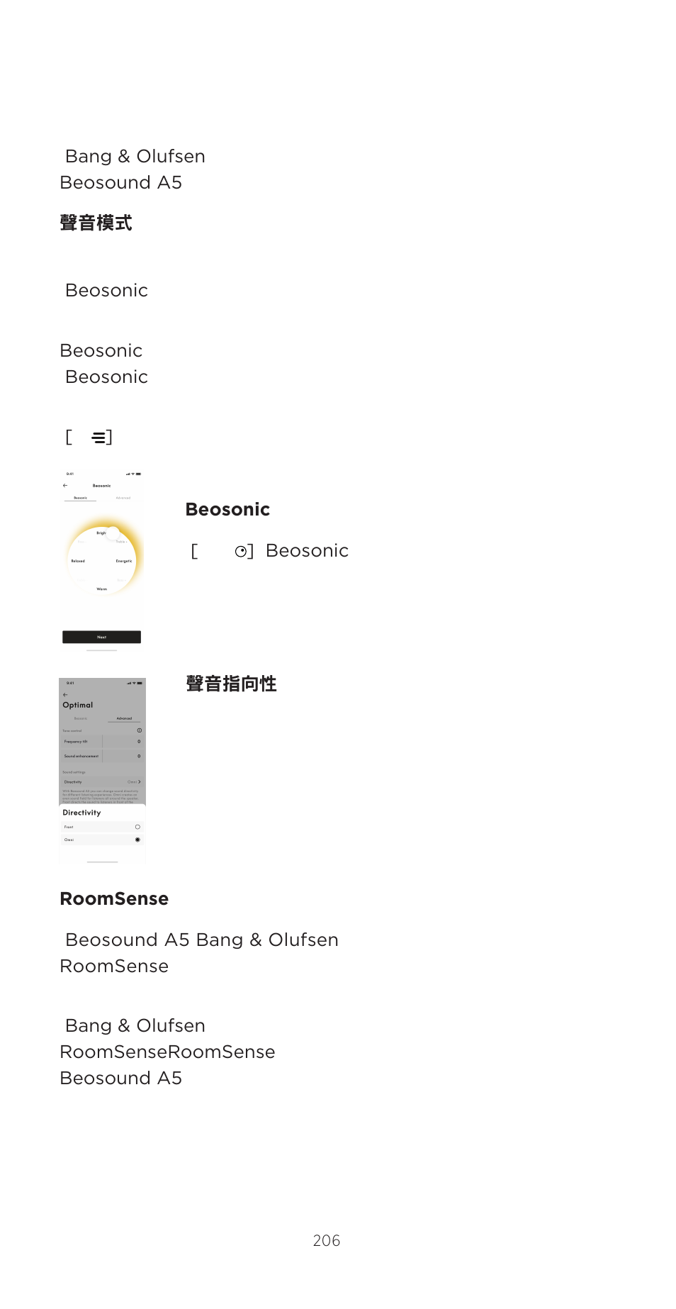 Bang & Olufsen Beosound A5 Portable Wireless Speaker (Nordic Weave) User Manual | Page 206 / 213
