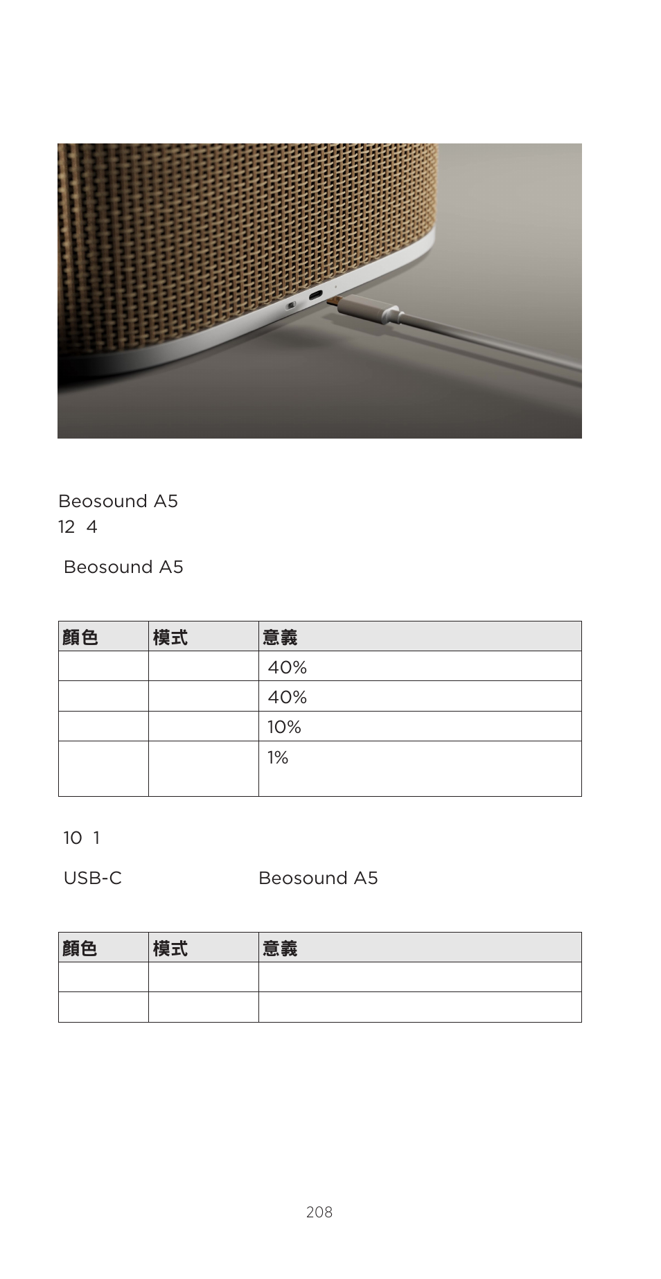 Bang & Olufsen Beosound A5 Portable Wireless Speaker (Nordic Weave) User Manual | Page 208 / 213