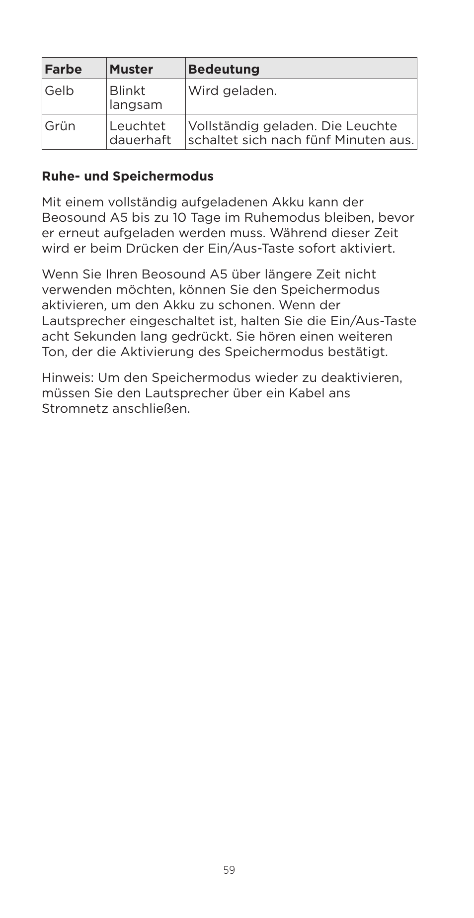 Bang & Olufsen Beosound A5 Portable Wireless Speaker (Nordic Weave) User Manual | Page 59 / 213