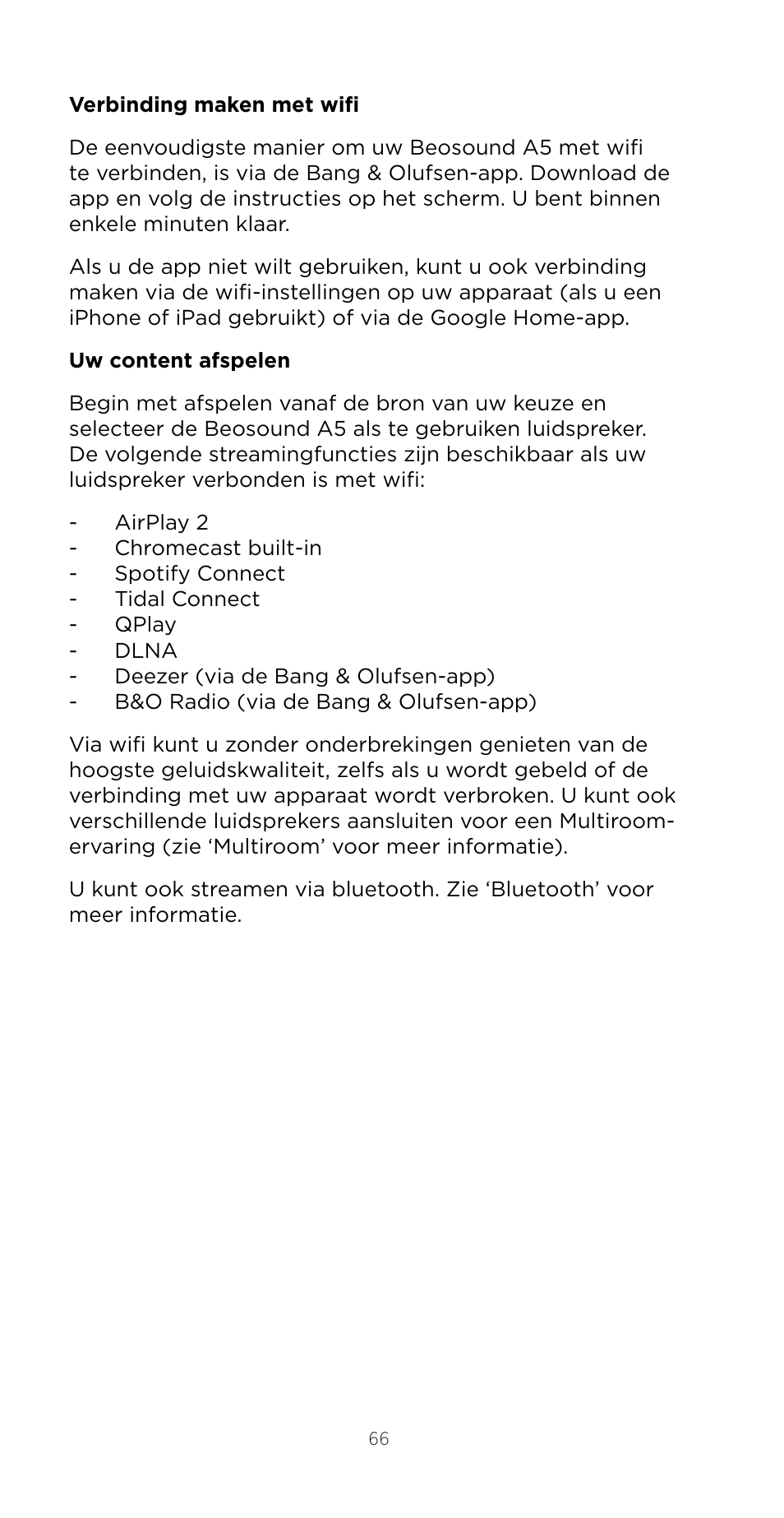 Bang & Olufsen Beosound A5 Portable Wireless Speaker (Nordic Weave) User Manual | Page 66 / 213