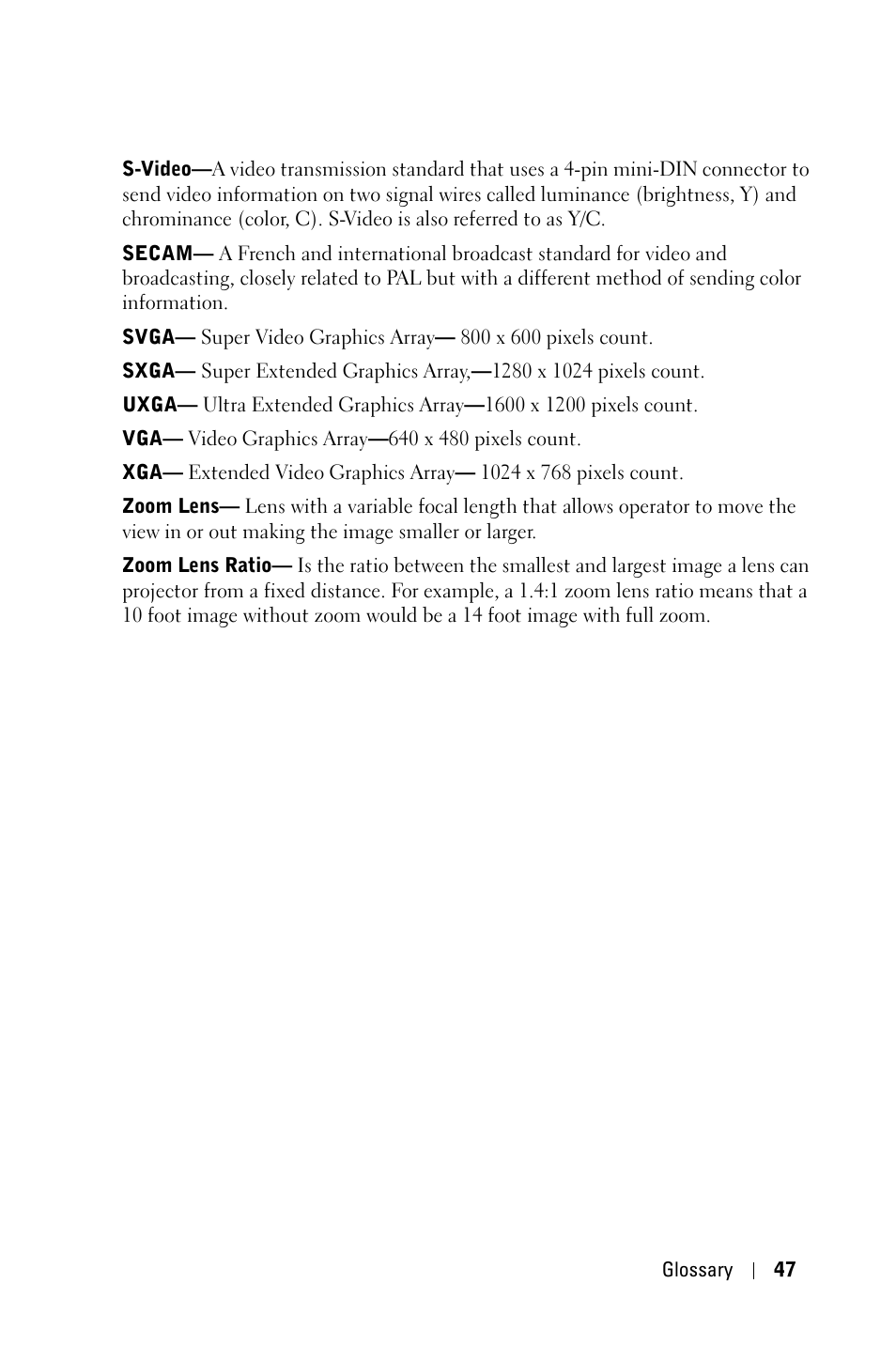 Dell 1209S User Manual | Page 47 / 49