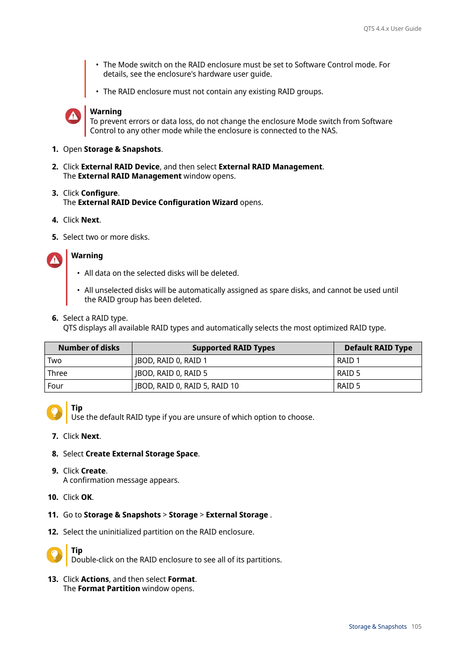 QNAP TVS-472XT 4-Bay NAS Enclosure User Manual | Page 106 / 468