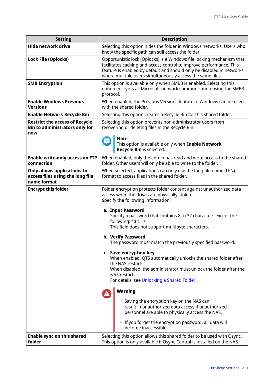 QNAP TVS-472XT 4-Bay NAS Enclosure User Manual | Page 220 / 468
