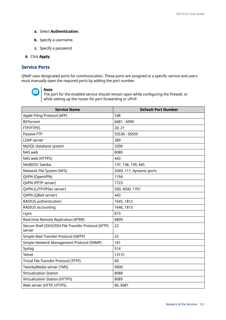 Service ports | QNAP TVS-472XT 4-Bay NAS Enclosure User Manual | Page 263 / 468