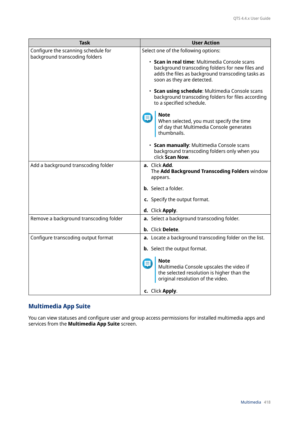 Multimedia app suite | QNAP TVS-472XT 4-Bay NAS Enclosure User Manual | Page 419 / 468
