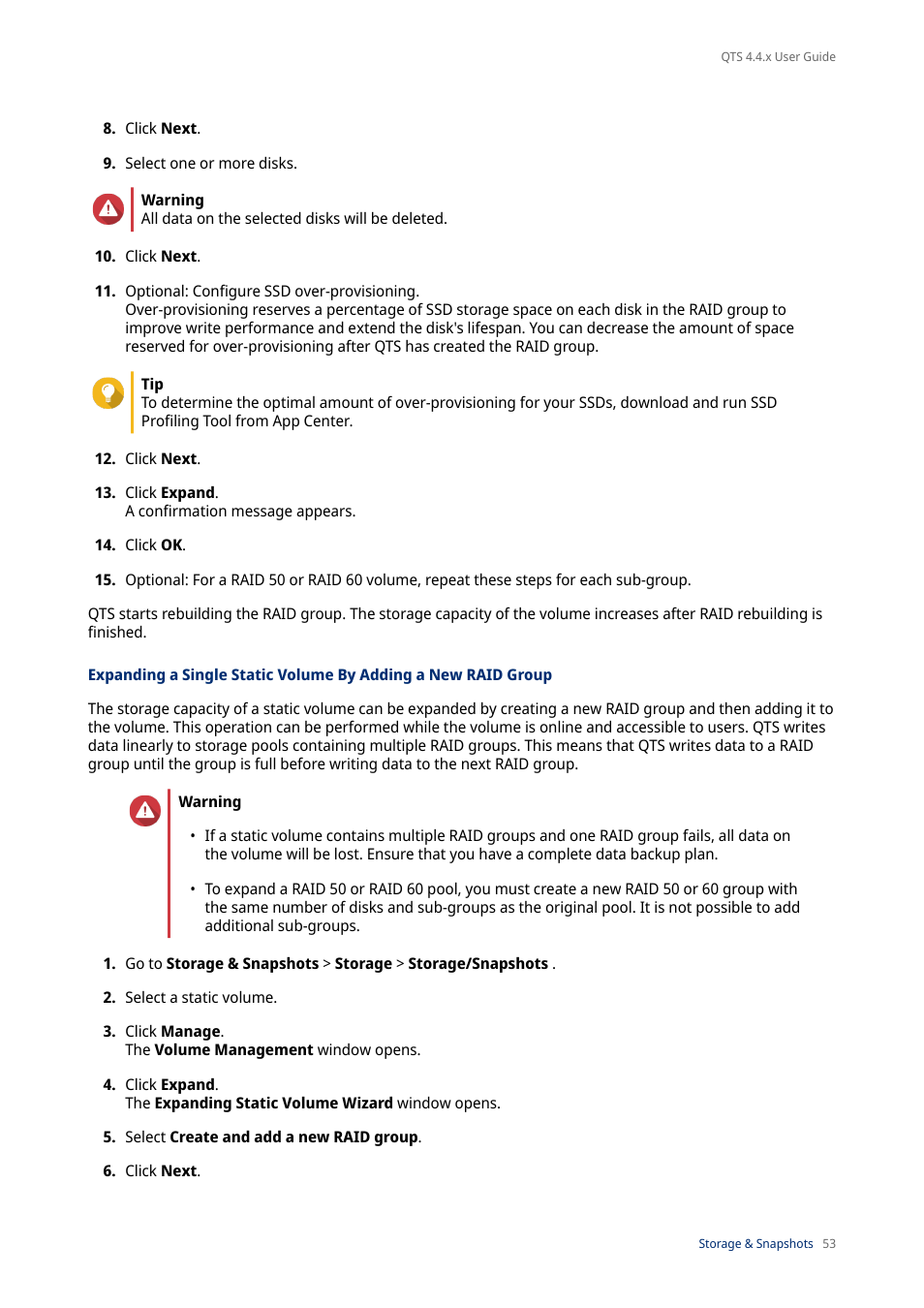 QNAP TVS-472XT 4-Bay NAS Enclosure User Manual | Page 54 / 468