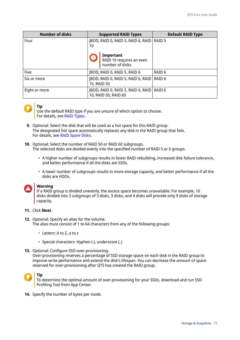 QNAP TVS-472XT 4-Bay NAS Enclosure User Manual | Page 75 / 468
