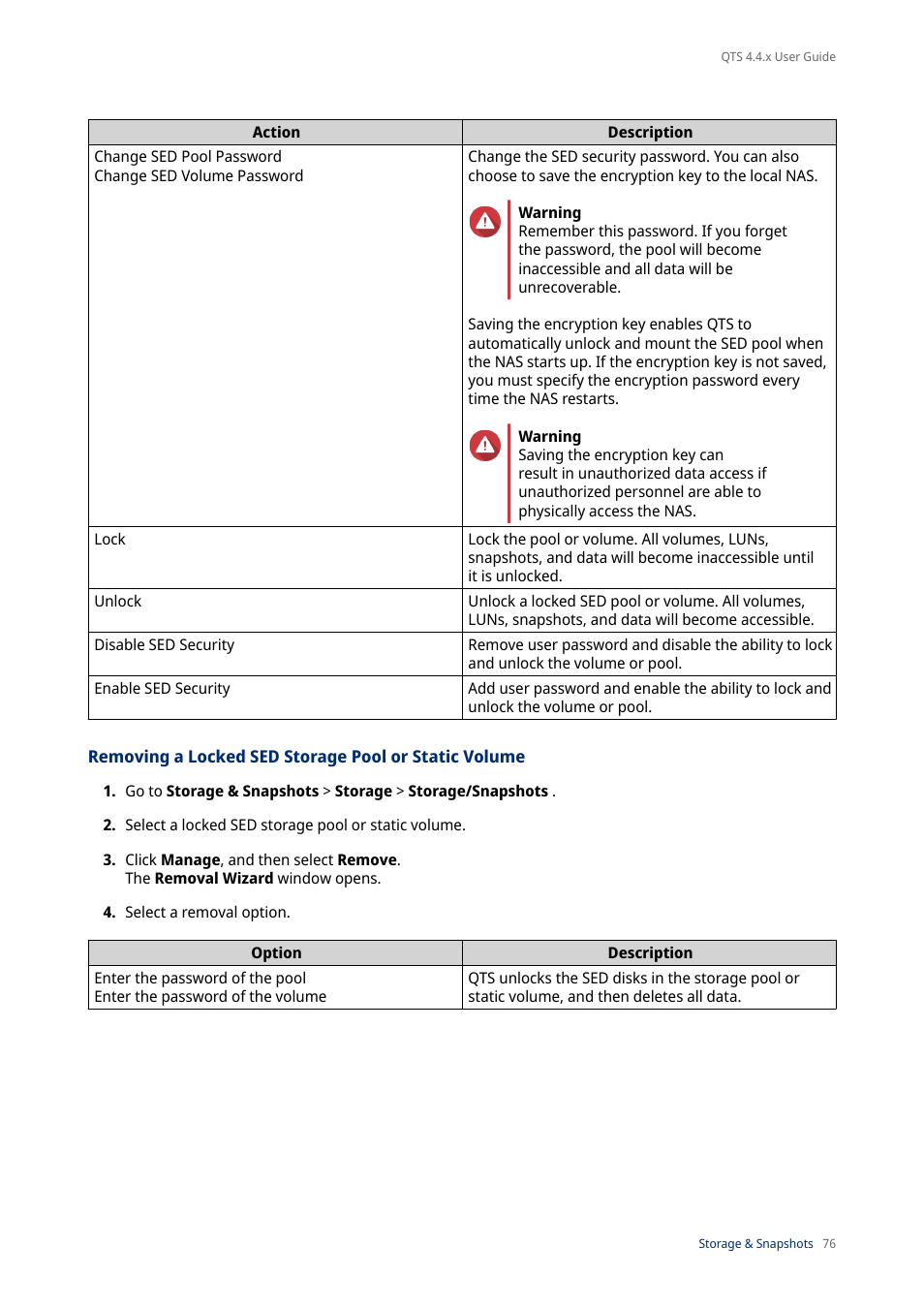 QNAP TVS-472XT 4-Bay NAS Enclosure User Manual | Page 77 / 468