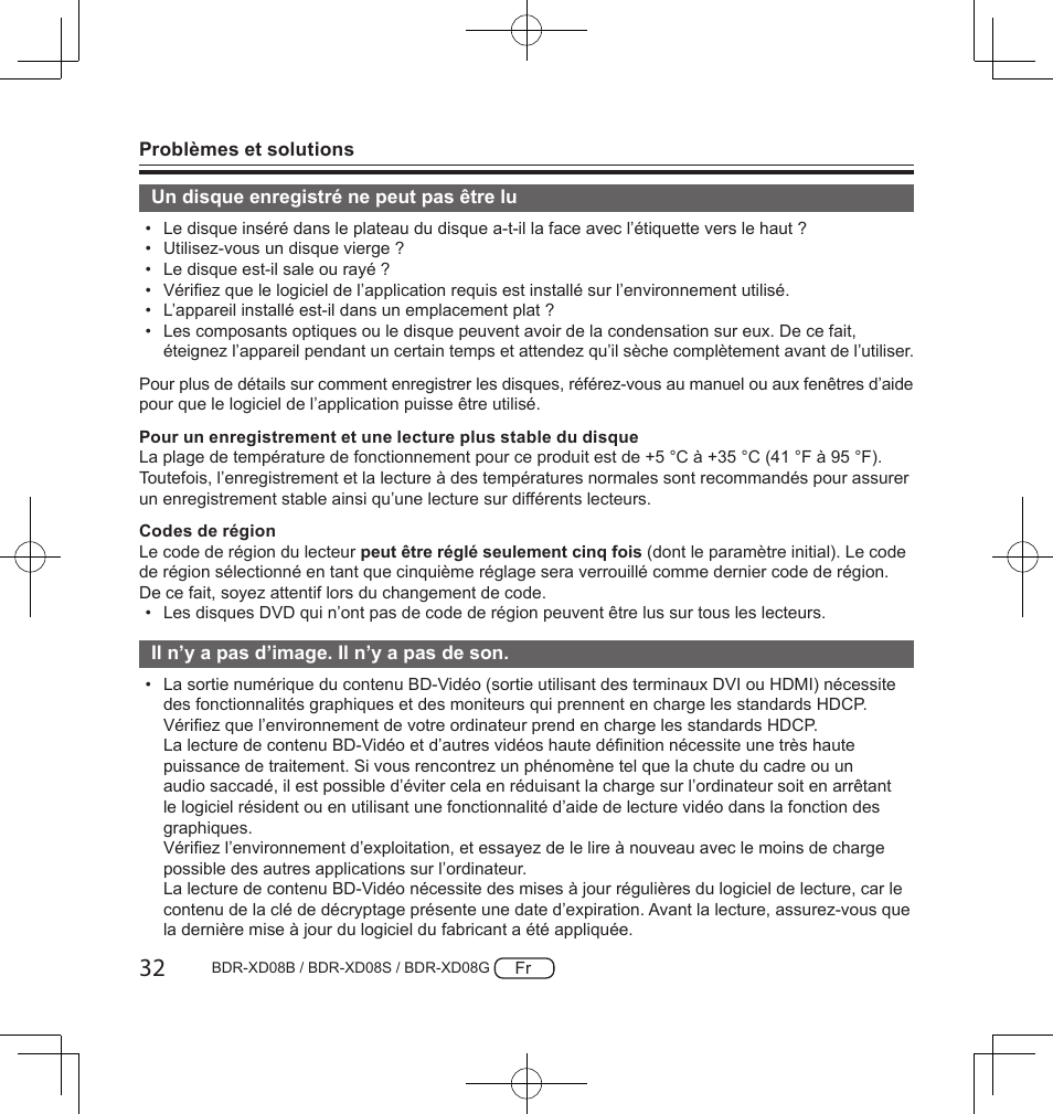 Pioneer BDR-XD08S Portable USB 3.2 Gen 1 Clamshell Optical Drive (Snow White Silver) User Manual | Page 64 / 68