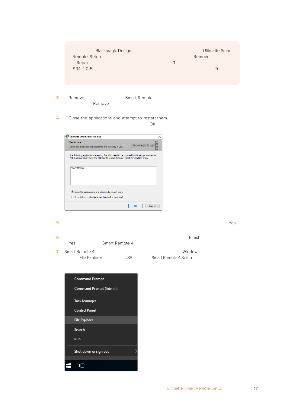 Blackmagic Design Ultimatte SmRemote 4 User Manual | Page 17 / 111